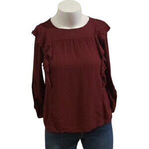 [Universal Thread] Maroon 3/4 Bishop Sleeve top